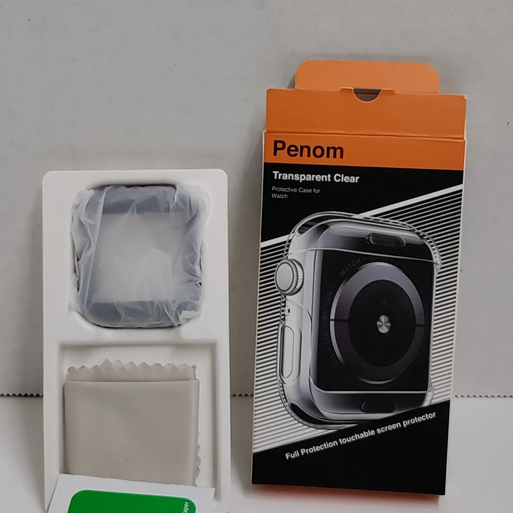 Penom Transparent Clear Protective Case for Watch MK7-44mm Black.Condition is N